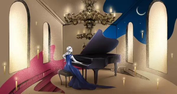 Rachmaninoff by candlelight by Varvara Tarasova